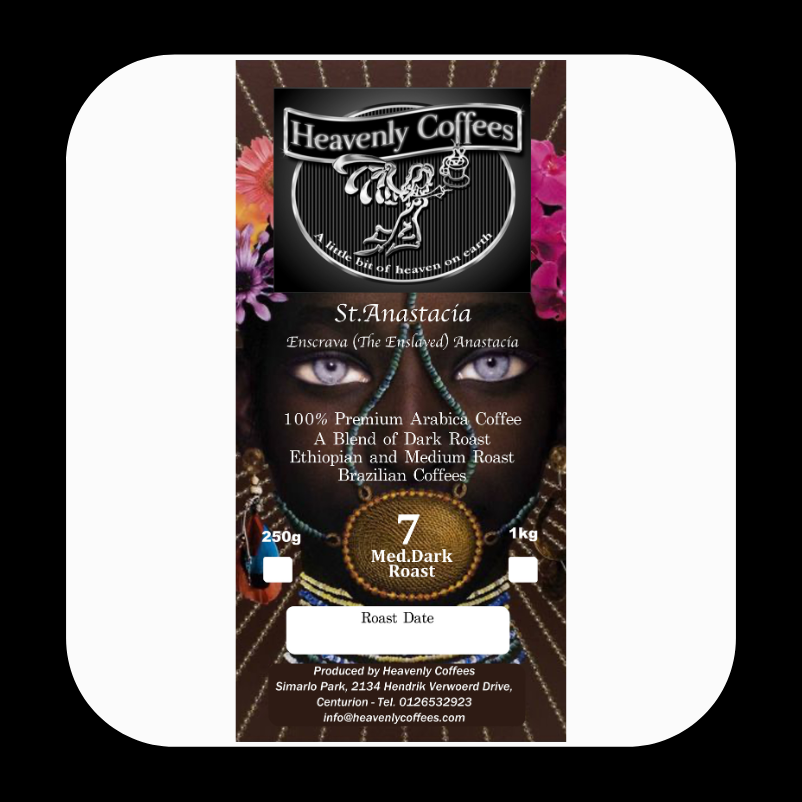 St.Anastacia Blend Medium Dark Roasted Coffee - Heavenly Coffees