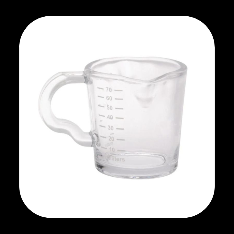 Brewtool Double Spout Espresso Shot Glass - Heavenly Coffees