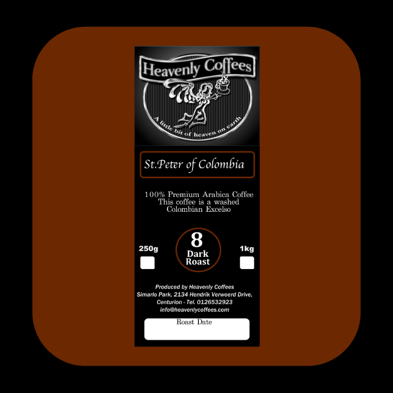 St. Peter of Colombia Dark Roast Coffee - Heavenly Coffees