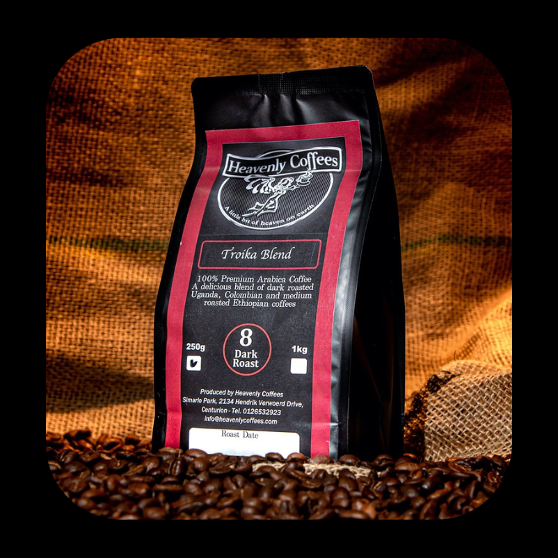Troika Blend Dark Roast Coffee - Heavenly Coffees