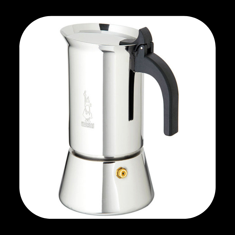 Bialetti Venus Moka Pot Stainless steel - Heavenly Coffees